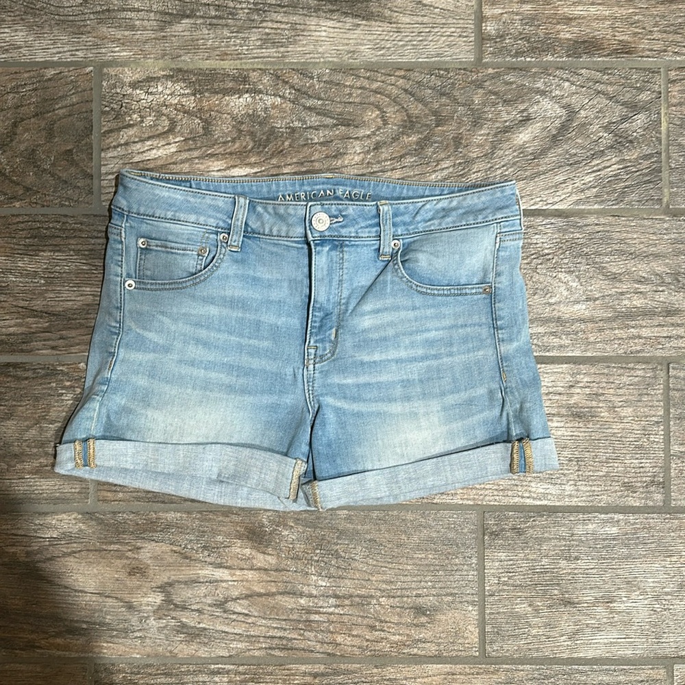 American Eagle Next Level Stretch Jean Shorts, Size 14